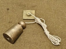 Antique Brass Lead Wire Tools Vintage 1900 Tools Brass Plumb Line