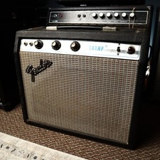 Vintage 70s Fender Champ Silverface Tube Amp
