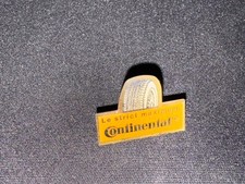 (V2) VINTAGE ENAMEL BADGE PINS CONTINENTAL TIRE COLLECTION LE STRICT MAXIMUM