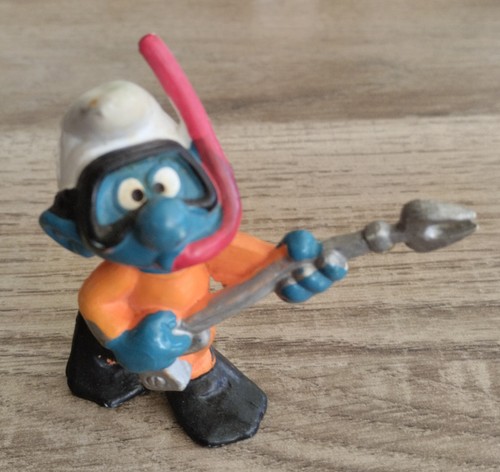 Figurine schtroumpf plongeur - figurine,