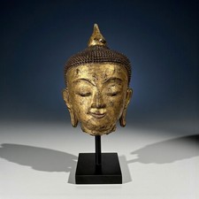 Tête de Bouddha birmane en
