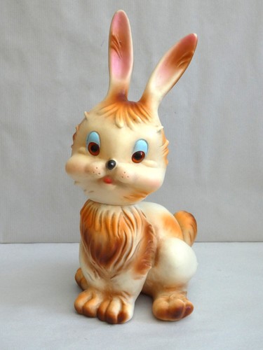 Ancien jouet pouet lapin - ancien,