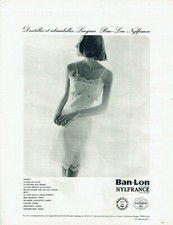  Advertising 0322 1962 Ban-Lon Nylfrance Lace Dress Bottom Lingerie