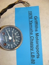 1976 YAMAHA CHAPPY LB-80 oem speedo speedometer gauge original 3819mi