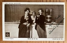 CHARLIE CHAPLIN Original Photocard Signed - Very Rare