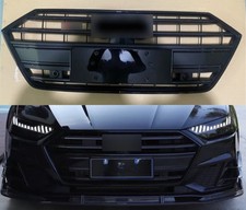 For Audi A7 to S7 RS7 2019-2022 Front bumper mesh grill Grille Acc hole