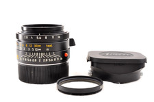 Leica Summicron M35mm F/2 ASPH. Black #11879 e39 with Filter