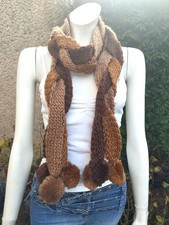 Écharpe longue tressée en