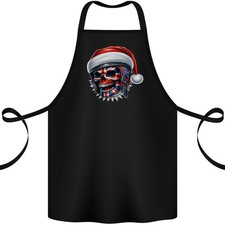 Union Jack Noël Motard Crâne Britannique Drapeau Tablier Coton 100% Biologique