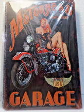 PLAQUE METAL VINTAGE 20X30