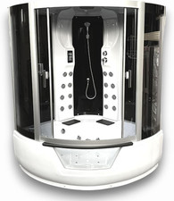 Baignoire Douche Balnéo Massante Model Montecarlo 150 X 150 Cm Angle Haute Spa H