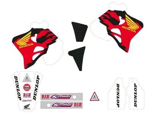 Set autocollants honda cr - d'autocollants,