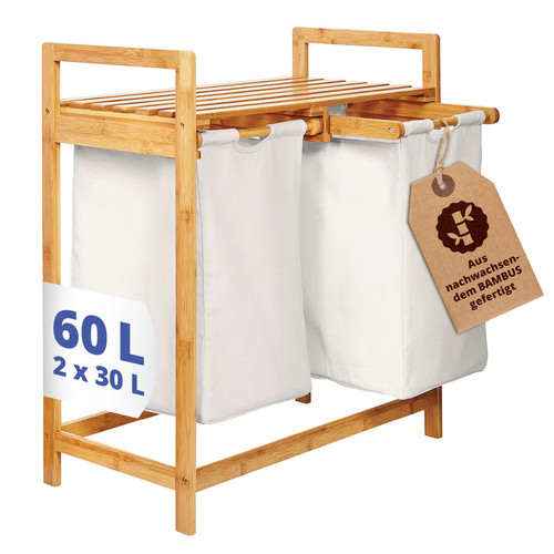 Panier linge bambou - linge,