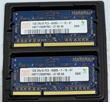 2x1GB DDR3 SODIMM PC3-8500S