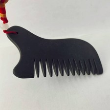 Natural black bian stone health massage comb scraping tool