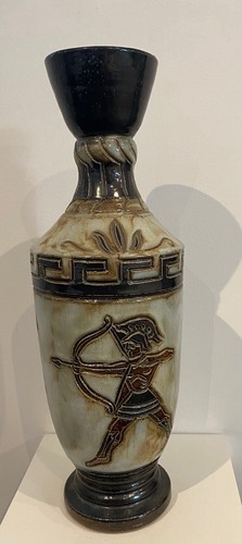 Vase cruche grès - en, signé