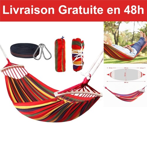Hamac double coton rouge - , x