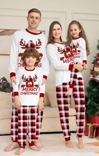 Pyjama De Famille Pour Noël, Tenue De Nuit Pour Homme, Femme, Enfant Fille Et...