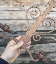 Applique Fer Forgé Ancienne Vintage Lampe Design Art Populaire Brutalisme