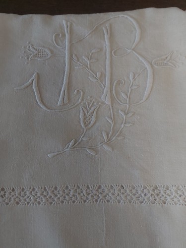 Drap ancien métis - lin, coton