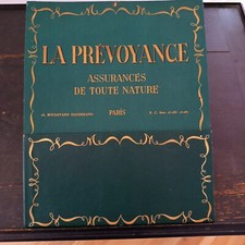 PORTE LETTRES PUBLICITAIRE EN CARTON "LA PREVOYANCE"