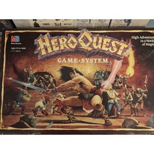 HeroQuest Game System Milton Bradley MB Fantasy Board Game Incomplete 1989