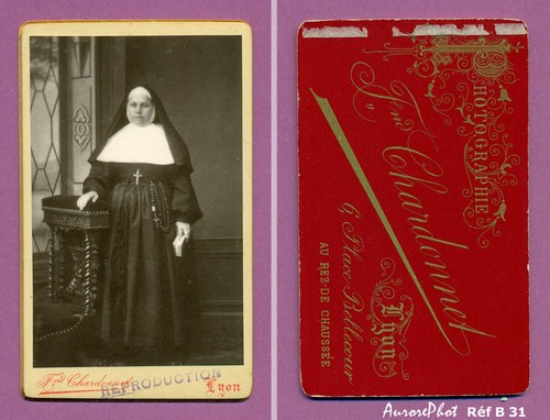 Cdv nonne religieuse - cdv,