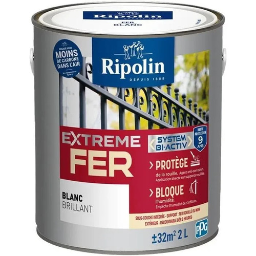 Peinture fer blanc brillant - -,