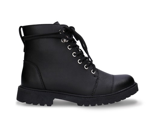 Bottines combat hiver cuir
