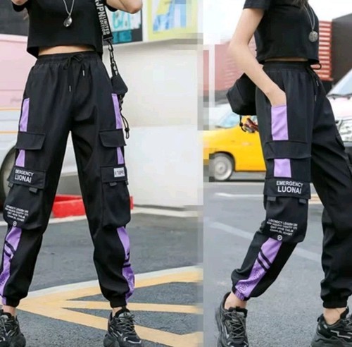 Nwt black purple cargo - black, xl