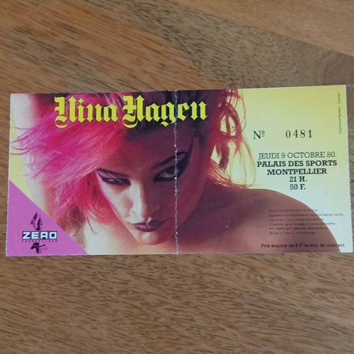 Nina hagen billet concert - nina,