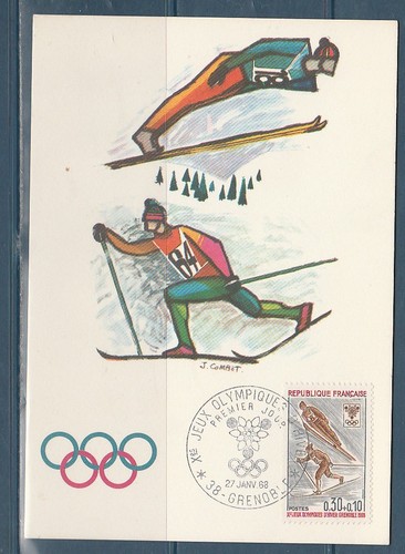 Carte 1er jour sport jeux - carte,
