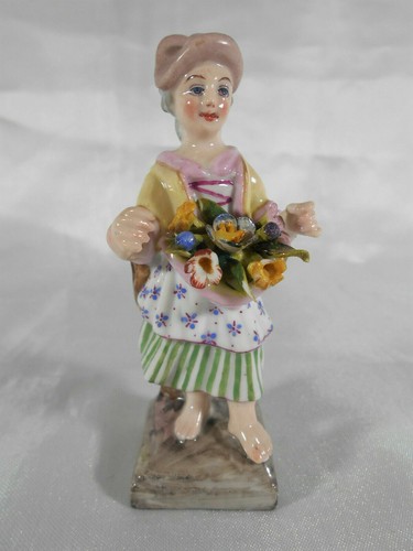 Figurine marchande fleurs - figurine,
