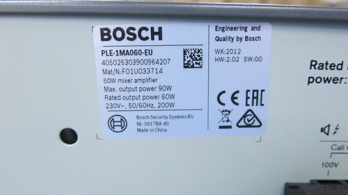 Bosch plena mixer amplifier - plena,