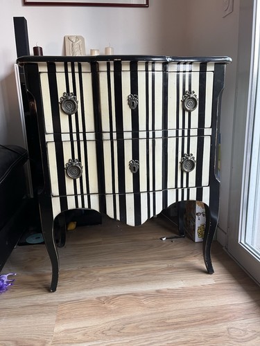 Commode marie antoinette noire - commode,