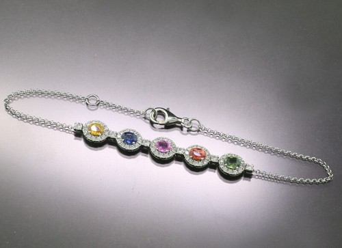 Bracelet blanc 750 avec - or,