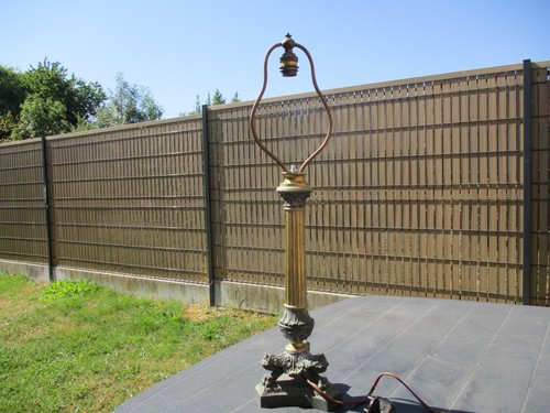 Ancien pied lampe tripode - lampe,