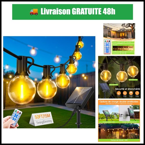 Guirlande lumineuse solaire - guirlande,