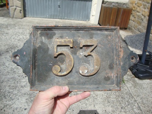 Ancienne plaque rue - ancienne,