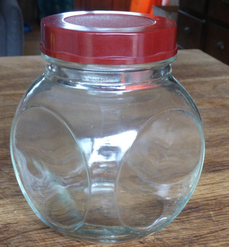 Ancien bocal couvercle - ancien,