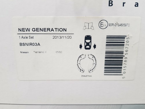 New generation brake shoes - new,