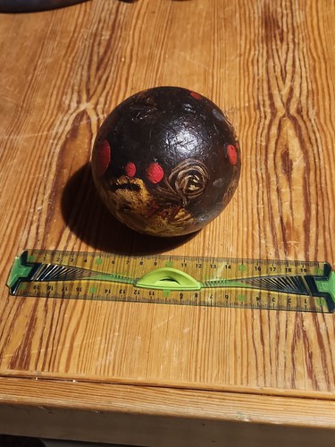 Boule bois lourd peinte à - bois, lourd,