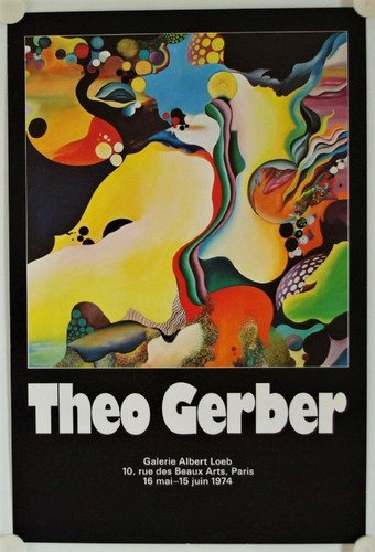 Affiche theo gerber 1974 - affiche,