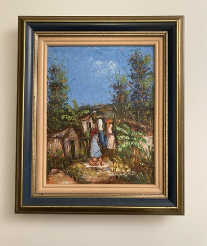 Tableau huile sur toile - -,