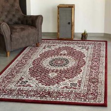 Salon Tapis Classique en Rouge