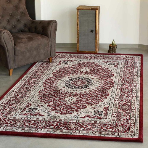 Salon tapis classique rouge - classique,
