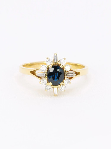 Bague marguerite jaune - bague,