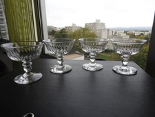 4 Antique Baccarat Crystal Jam Dessert Cup Model Tulip TABLE