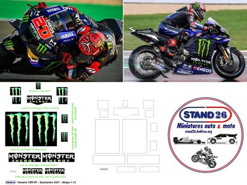456 decals monster pour yamaha - decals,