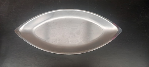 Plat cosmos ovale en inox - plat,